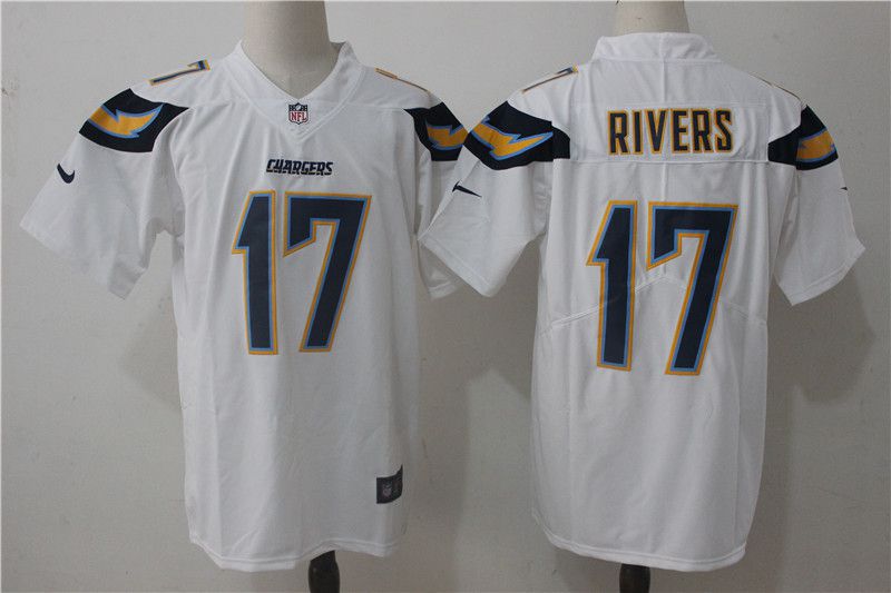 Men Los Angeles Chargers #17 Rivers White Nike Vapor Untouchable Limited NFL Jerseys->new england patriots->NFL Jersey